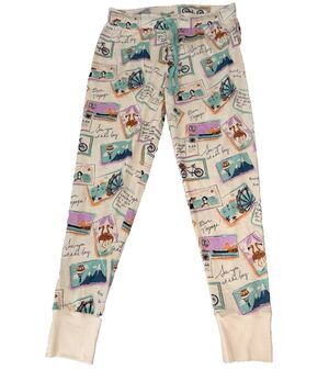 Munki Munki Women's Pajama Pants Large Cuffed Hem  Soft Cotton Blend Postcard.